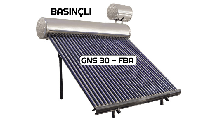 30’lu Vakum Tüplü Krom Güneş Enerjisi Sistemi (Basınçlı)