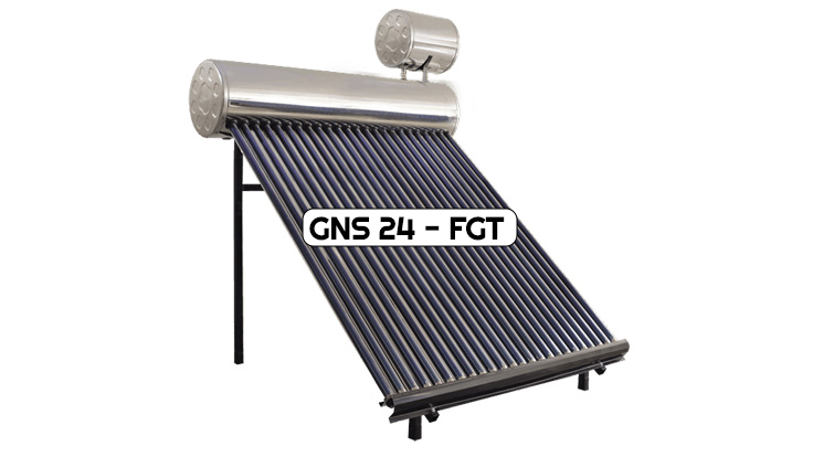 24’lü Vakum Tüplü Krom Güneş Enerjisi Sistemi (Basınçsız)